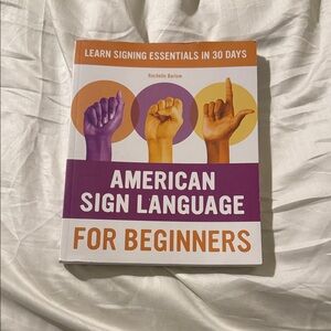 American Sign Language for Beginners Book